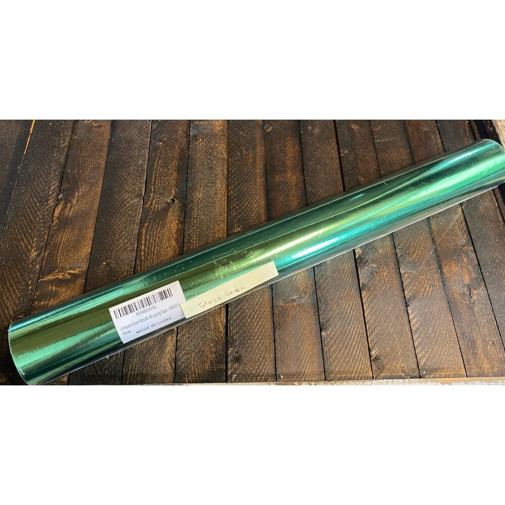 Gloss Green Gift Wrapping Paper Roll Mini Roll  17 In X 32.8 Ft Birthday Gift